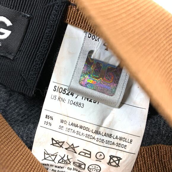 D&G Dolce & Gabbana Skirt Women's Size 40 US 4 A-Line Charcoal Gray Brown Wool - Picture 6 of 6